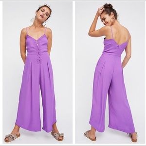 Free People Fuchsia Jumpsuit